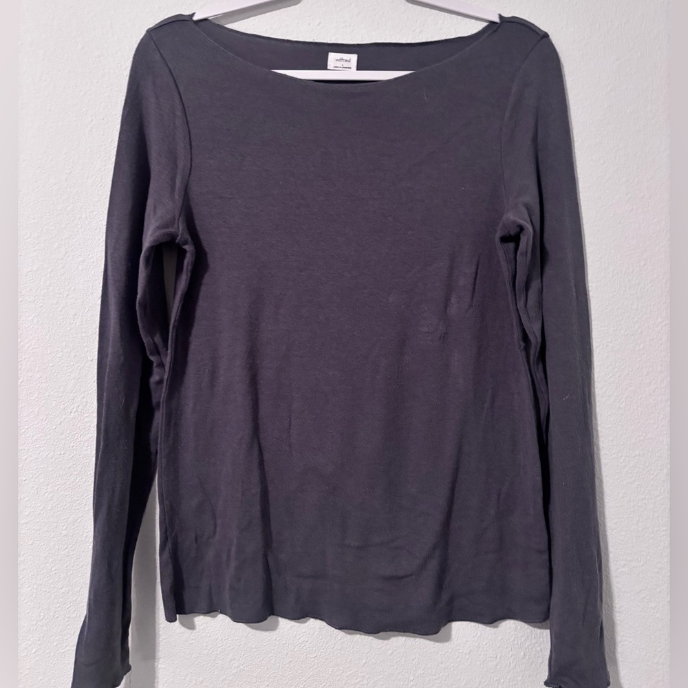 Wilfred (Aritzia) Boat-Neck Long-Sleeve Top